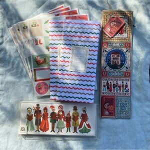 NWT Rifle Paper Company gift stickers Christmas cards tissue paper gift bag lot